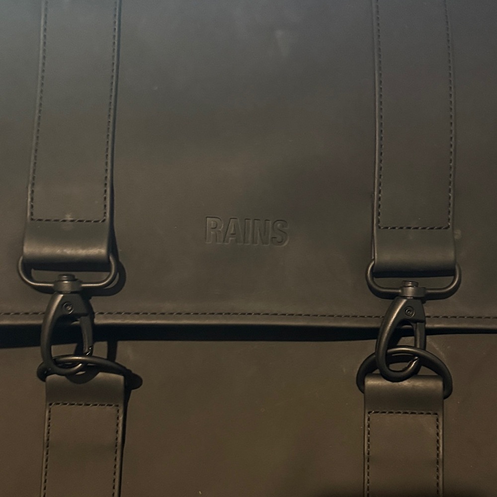 Sleek Black RAINS MSN Backpack - Picture 2 of 4